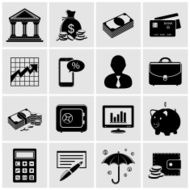 Finance and banking icons