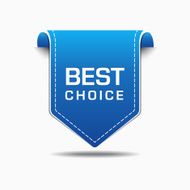 Best Choice Blue Label Icon Vector Design N2