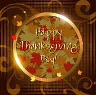 Happy Thanksgiving Day card Vector Illustration