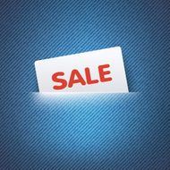 SALE label in pocket