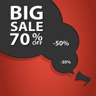 Sale poster with percent discount N12