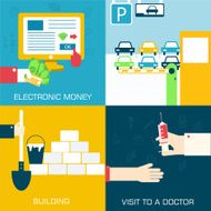 flat communication concept illustrations Icons for web and mobile