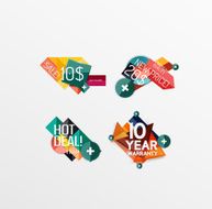 Set of labels stickers banners badges and elements for sale N43