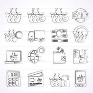 shopping and retail icons N5