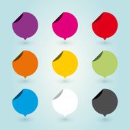 Set of colored stickers N2