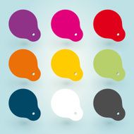 Set of colored stickers N3