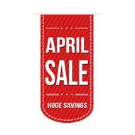 April sale banner design