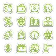 Commerce icons Sticker series