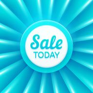 Sale today design template Vector banner