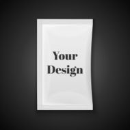Blank white plastic sachet for medicine condoms drugs coffee sugar N2