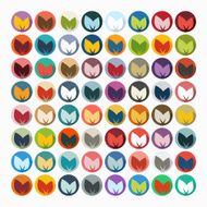 Flat design leaf N2