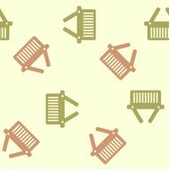 seamless background shopping basket