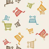 seamless background shopping trolley N3