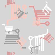 seamless background shopping trolley N4