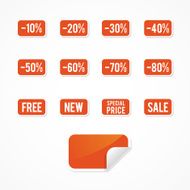 Set orange rectangle sales