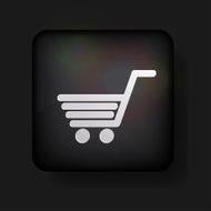 Vector shopping icon on black Eps 10