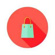 Christmas Shopping Bag Flat Icon