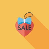 Valentine's Day SALE flat icon with long shadow eps10 N95