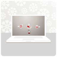Santa laptop
