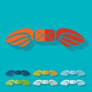 Flat design envelope N2