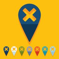 Flat design pointer