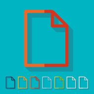 Flat design paper N2