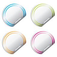 Blank color stickers