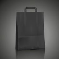 blank black shopping bag N3