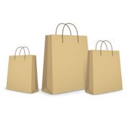 blank paper bags set in brown N3