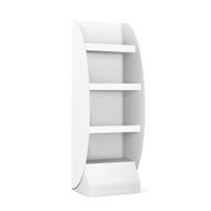 blank display with shelves