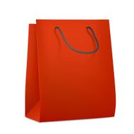 red blank shopping bag