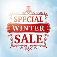 winter special sale background