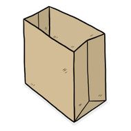 Empty Brown Paper Bag N2