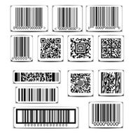Barcode label set vector N2