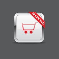 Shopping Cart Round Vector Button Icon N3