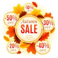 Autumn sale background N8