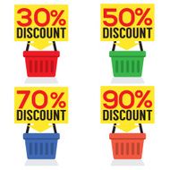Set Of Shopping Basket Discount N3