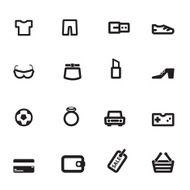 Shopping Icons set08 Black series - Chill