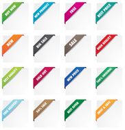 Promotion fabric corner ribbons