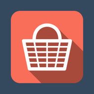 shopping basket vector icon N2