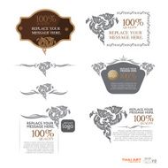 Labels Frames and Banners - Illustration thai art