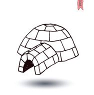 igloo icon cartoon vector illustration N2
