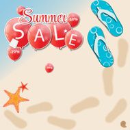 Summer Sale Concept Vector Illustration
