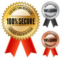 Certified Secure Computer Encryption Badge Collection