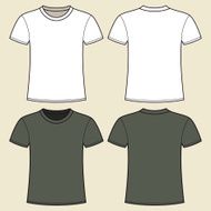 Gray and white t-shirt template N2