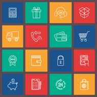 Shopping e-commerce icon N2