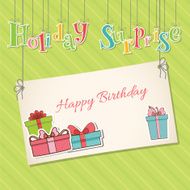 colorful vintage gift set seamless pattern concept illustration design N2