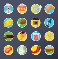 Food Flat Icon Set