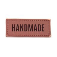 Handmade old vintage leather label