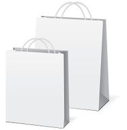Vector shopping paper bags